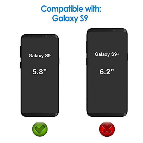 JETech Protector de Pantalla Compatible Samsung Galaxy S9 (NO para S9+), Alta Definición TPU, Compatible con Funda, 2 Unidades