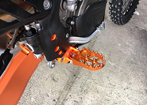 JFG RACING Moto Offroad CNC Pie Clavijas Pedales Reposapiés para K.T.M 85-530 SX SXF EXC EXCF XCF XCW 2016-2019