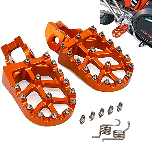 JFG RACING Moto Offroad CNC Pie Clavijas Pedales Reposapiés para K.T.M 85-530 SX SXF EXC EXCF XCF XCW 2016-2019