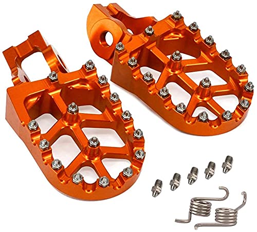 JFG RACING Moto Offroad CNC Pie Clavijas Pedales Reposapiés para K.T.M 85-530 SX SXF EXC EXCF XCF XCW 2016-2019