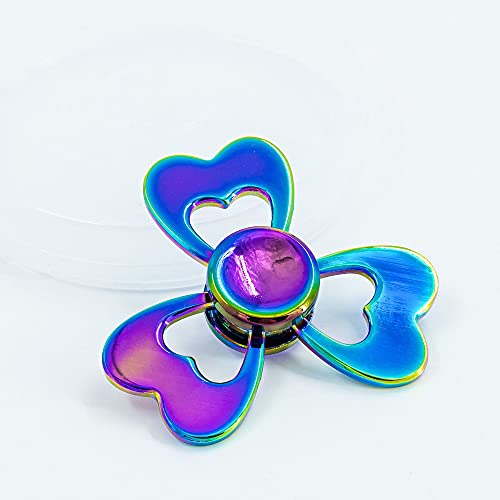 JIUFACAI Colorido Hand Spinner Quiet Fidget Toy Finger Fidget Toy Liberar el estrés para Adultos y niños Hand Spinner Finger Focus Toy Add ADHD EDC Anti Ansiedad Stress Reliever GIF