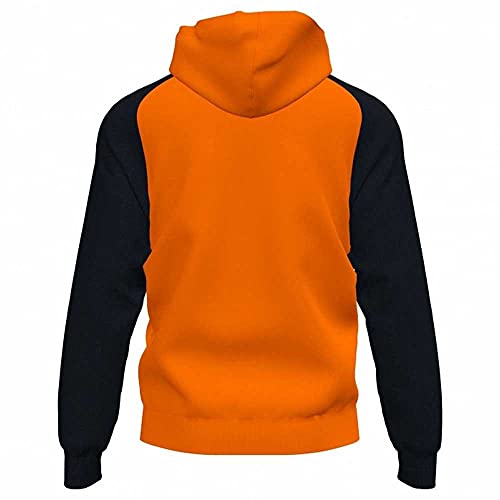 Joma Academy IV Sudadera con Capucha, Naranja-Negro, XL para Hombre