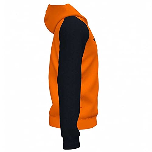 Joma Academy IV Sudadera con Capucha, Naranja-Negro, XL para Hombre