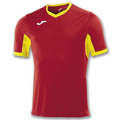 Joma Champion IV M/C Camiseta Equipamiento, Hombre, Rojo/Amarillo