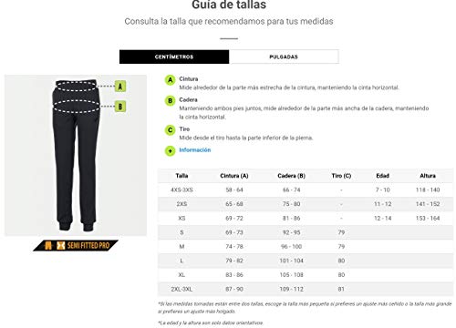 Joma Combi Pantalon Largo Deportivo, Mujer, Negro, L