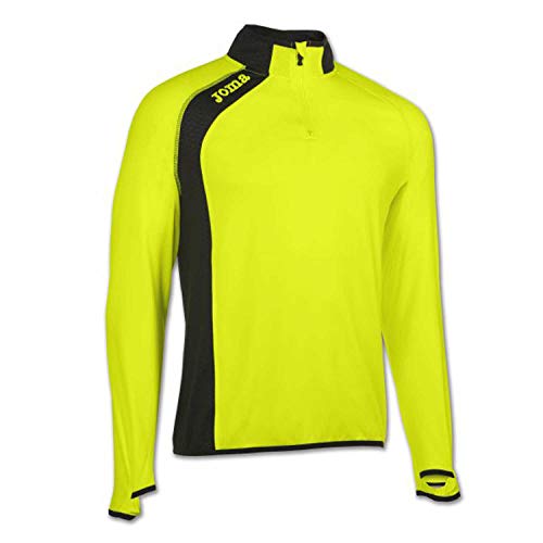 Joma Elite Sudadera 1/2 Cremallera, Hombres, Amarillo Fluor-061, 2XS