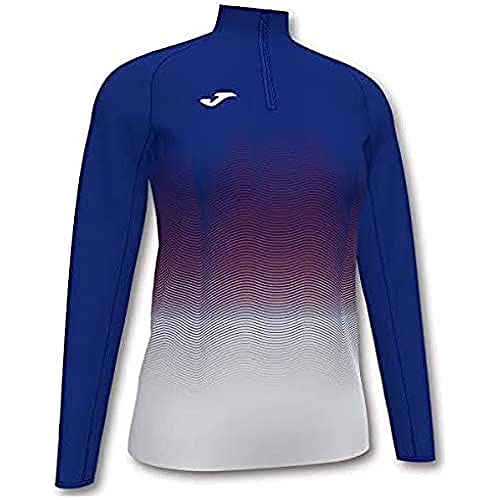 Joma Elite Sudadera Running, Mujer, Royal-Blanco, S