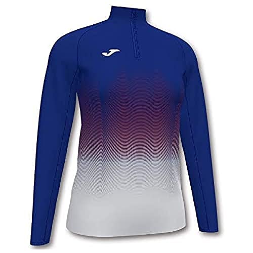 Joma Elite Sudadera Running, Niñas, Royal-Blanco, 4XS-3XS