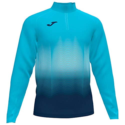 Joma Elite VII Sudadera Running, Hombre, Turquesa-Marino, S