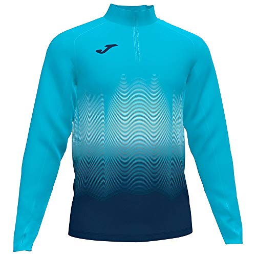 Joma Elite VII Sudadera Running, Hombre, Turquesa-Marino, S