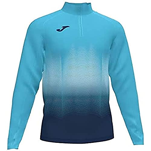 Joma Elite VII Sudadera Running, Hombre, Turquesa-Marino, S