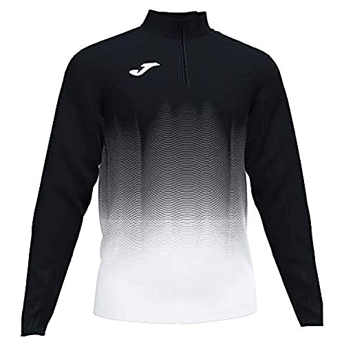 Joma Elite VII Sudadera Running, Niños, Negro-Blanco, XS