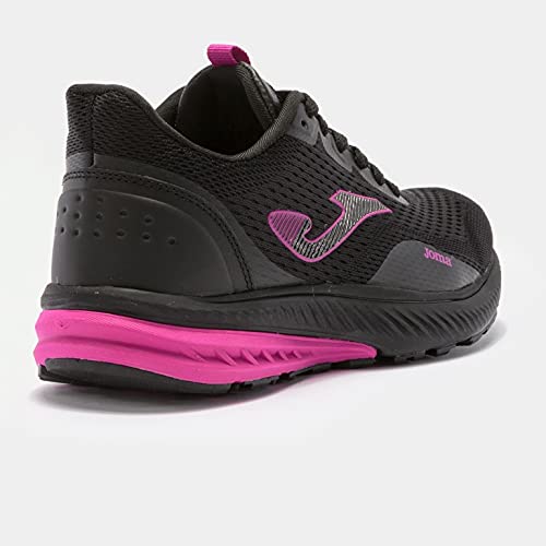 Joma Serie Boro Lady, Zapatillas de Atletismo Mujer, Negro-Fucsia, 40 EU