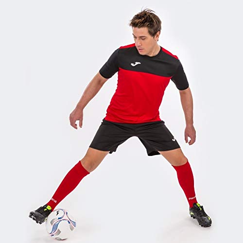 Joma Winner Camisetas Equip. M/C, Hombre, Rojo Negro