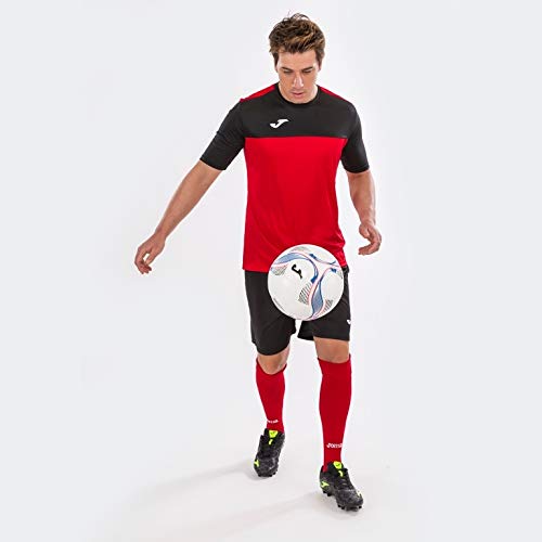 Joma Winner Camisetas Equip. M/C, Hombre, Rojo Negro, L