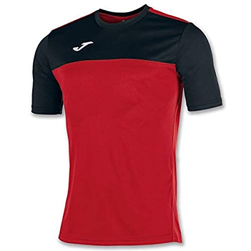 Joma Winner Camisetas Equip. M/C, Hombre, Rojo Negro, L