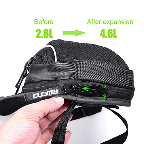 JOQINEER Bolso de Bolsa de Pierna para Hombre Senderismo Bicicleta Moto Deporte Impermeable,riñoneras hombre pernera moto bolso riñonera Carreras de Motos Cintura Bolso de Cintura para IR de Excursión