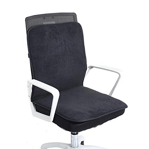 JSBVM Cojín de Asiento Calefactado para Silla de Oficina, Manta térmica con 3 Niveles de Temperatura para Respaldo Lumbar, Dolor de Alivio,B