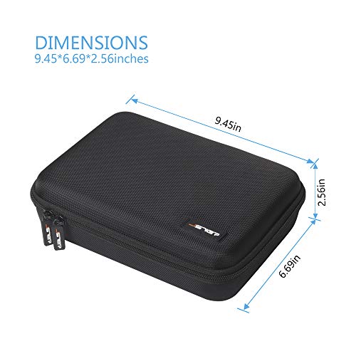 JSVER Funda de Transporte Osmo Mobile 3 Osom 4 Estuche Protector Bolsa de Almacenamiento Compatible con dji Osmo Mobile 3/4 y Accesorios Negro