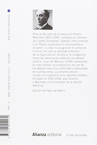 Juan de Mairena: Sentencias, donaires, apuntes y recuerdos de un profesor apócrifo (El libro de bolsillo - Bibliotecas de autor - Biblioteca Antonio Machado)