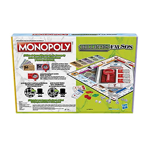 Juego de Mesa Monopoly Decodificador para Toda la Familia y niños y niñas de 8 años en adelante - Incluye un Decodificador del Sr. Monopoly para Encontrar falsificaciones - para 2 a 6 Jugadores