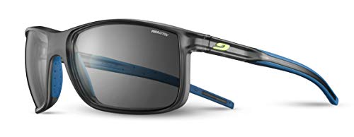 Julbo Arise, Gafas de Sol. Hombre, Negro translúcido, Azul y Negro, Talla única