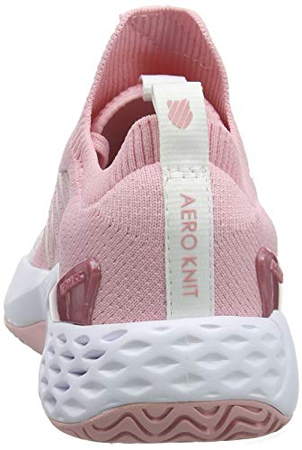 K-Swiss Performance Aero Knit, Zapatillas de Tenis Mujer, Rosa (Coral Blush/White 653M), 39 EU