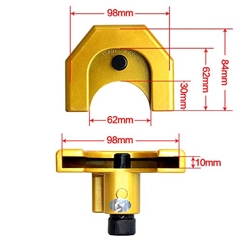 KAIRAY - Candado universal para enganche, acoplamiento de remolque de 4,76 a 5,87cm, 2 llaves