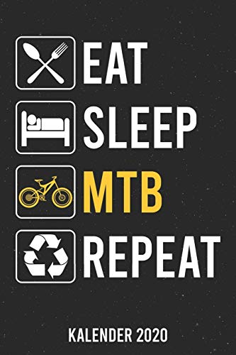 Kalender 2020: Eat Sleep MTB A5 Kalender Planer für ein erfolgreiches Jahr - 110 Seiten