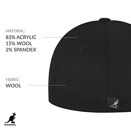 Kangol - Gorra de béisbol para Hombre, Talla XXL/62-63 - Talla Francesa, Color Negro