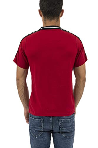 Kappa Anchen Authentic T Camiseta, Hombre, Rojo (Red Dk/Black/White), XL