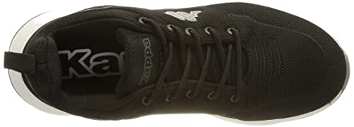 Kappa Darou Unisex, Zapatillas para Correr de Carretera Adulto, 1110 Black White, 43 EU