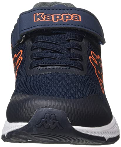 Kappa Faster EV, Zapatillas Deportivas, Azul Marino/Naranja/Gris, 31 EU