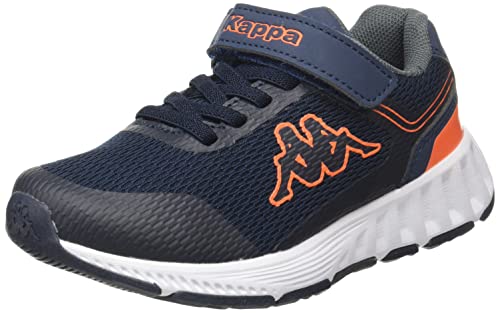 Kappa Faster EV, Zapatillas Deportivas, Azul Marino/Naranja/Gris, 31 EU