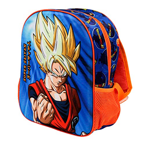 KARACTERMANIA Dragon Ball Supersayan - Mochila 3D (Pequeña) Multicolor