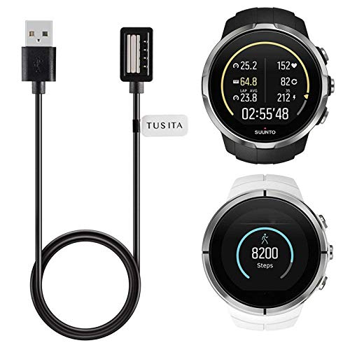 Kaxofang Cable De Potencia De Carga USB Magnético para Suunto 9/ Spartan Ultra/Spartan Ultra HR/Spartan Sport/Spartan Sport HR (3.3 Pies / 100 Cm)