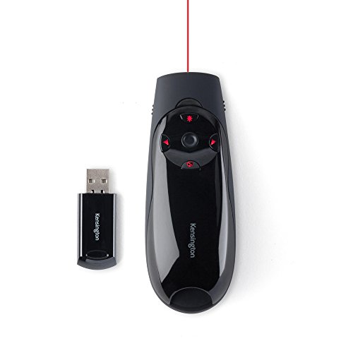 Kensington K72425EU Presenter Expert - Presentador Inalámbrico con USB y Láser Rojo, Compatible con Windows & Macos, Alcance de 45 m