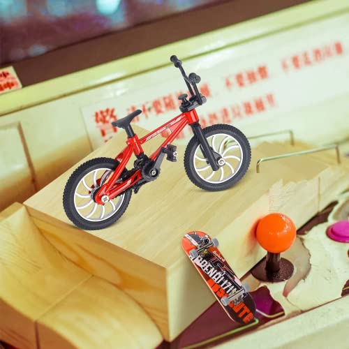 KETIEE Mini Finger Skateboard Bicicletas de Dedo, Fingerboard Mini Diapasón Patineta de Dedo Skate Boarding Toy Monopatines de Juguete para Dedos Juegos de Deportes Kids