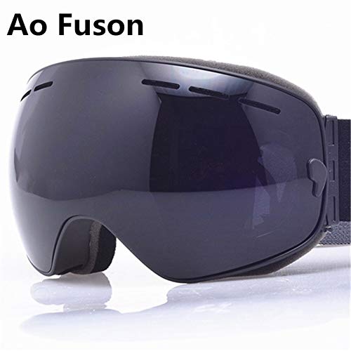 KHKNTO Gafas de esquí, 2020 Gafas de Snowboard de esquí.UV400 Gran Máscara esférica Gafas Esquí Hombres Mujeres Big Vision Profess Snow Ski Eyewear Sci (Color : White)