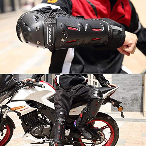 KIMISS KI03601 BSDDP BSD1002 4Pcs Coderas / Rodilleras de codo Protector de rodillera Equipo de protección para Motocross Motocicleta Ciclismo