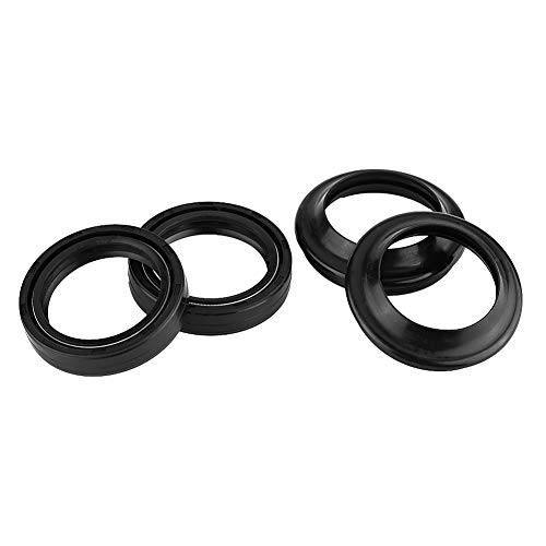 KIMISS Moto Moto Amortiguador de horquilla delantera Kit de sello de aceite y sello de polvo 41 mm x 54 mm x 11 mm Ajuste para GSX750F GSXR750 Material de goma Color negro