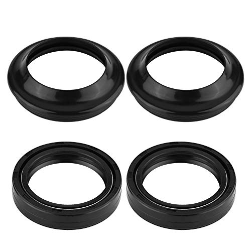 KIMISS Moto Moto Amortiguador de horquilla delantera Kit de sello de aceite y sello de polvo 41 mm x 54 mm x 11 mm Ajuste para GSX750F GSXR750 Material de goma Color negro