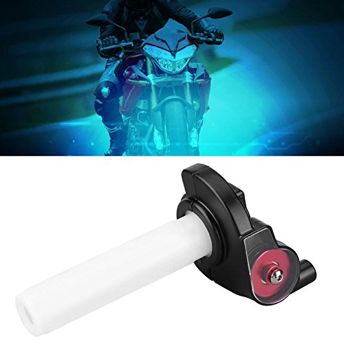 KIMISS Puños del acelerador del acelerador de giro, 22mm Apretones visuales del acelerador de la motocicleta Manija del acelerador de gas Twist para 50cc-160cc ATV Dirt Bike(rojo)