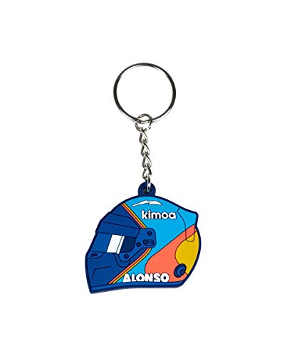 KIMOA Gorra Curva FA Alpine Cup 2021 SB, Azul Oscuro, Talla Única, Unisex Adulto + Llavero Casco Fernando Alonso