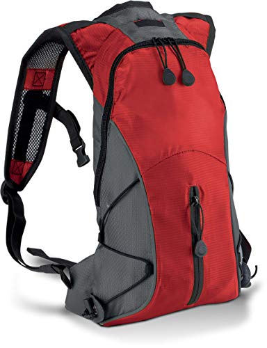 Kimood KI0111 - Mochila deportiva (ultraligera), color marrón, color - Red/Dark Grey, tamaño 31 x 21 x 8 cm, volumen 6.0liters