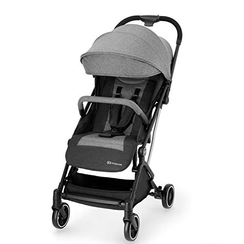 Kinderkraft Silla de Paseo Bebé INDY, Carrito, Plegable, Impermeable, Gris