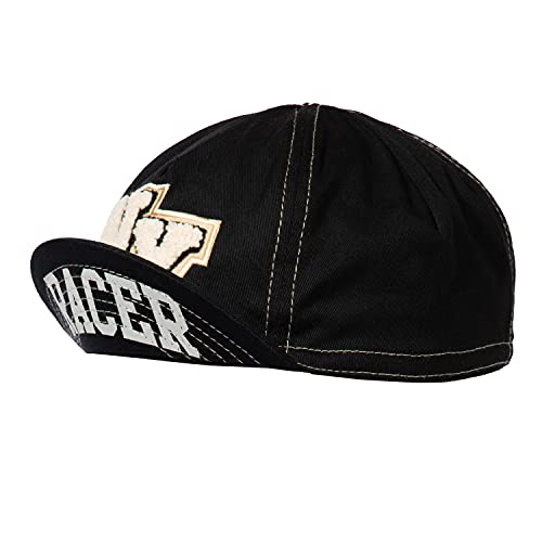 King Kerosin Gorra de ciclismo para hombre | visera plana | poliéster | negro Ny Racer