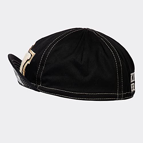 King Kerosin Gorra de ciclismo para hombre | visera plana | poliéster | negro Ny Racer