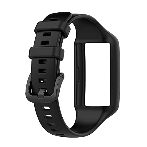 KINKUUN Correas para relojes Compatible con Honor band 6/for Huawei band 6 Pulseras de repuesto.Correa de Reloj.(Negro)