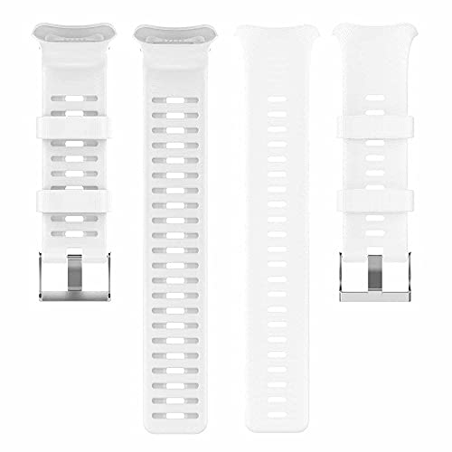 KINKUUN Correas para relojes Compatible con Polar vantage v Pulseras de repuesto.Correa de Reloj.(blanco)